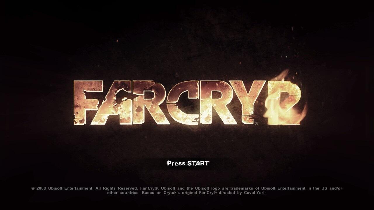 Far Cry 2 title screen for Xbox 360